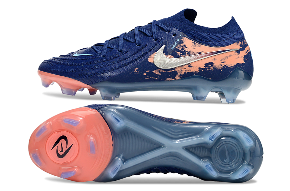 Phantom GX2 Elite Haaland Bleu/Rose Saumon/Argenté (FG) Bonplancrampons