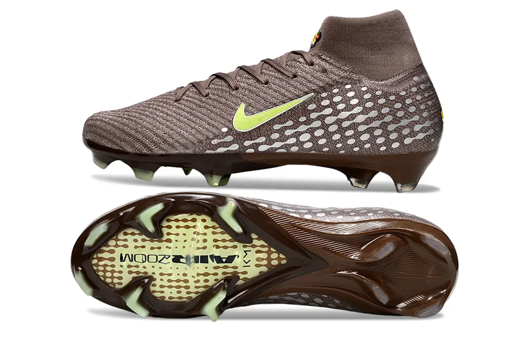 Air Zoom Max Superfly 10 Elite x Mbappé Marron/Vert/Argenté (FG) Bonplancrampons