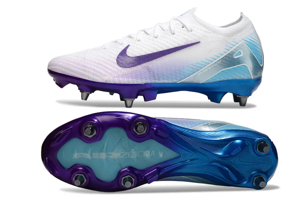 Air Zoom Mercurial Vapor 16 Elite Blanc/Violet (SG) Bonplancrampons
