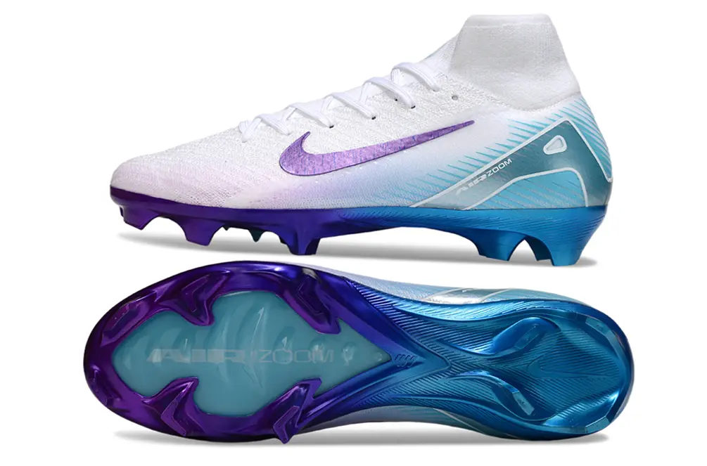 Air Zoom Superfly 10 Elite Chromatic Pack Blanc/Bleu/Violet (FG) Bonplancrampons