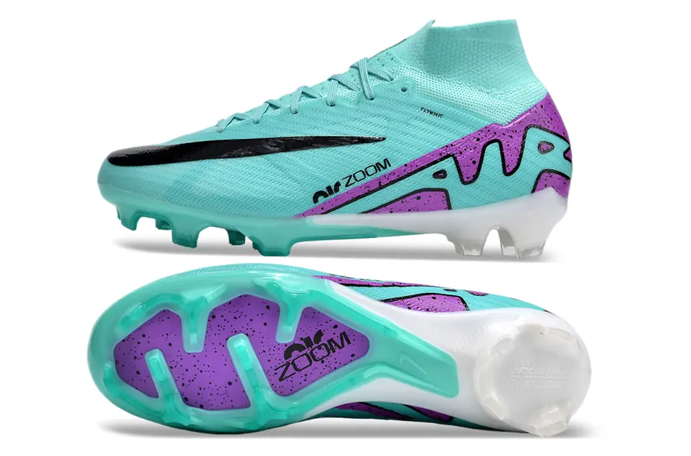 Air Zoom Superfly 9 Elite Bleu/Violet/Noir (FG) Bonplancrampons