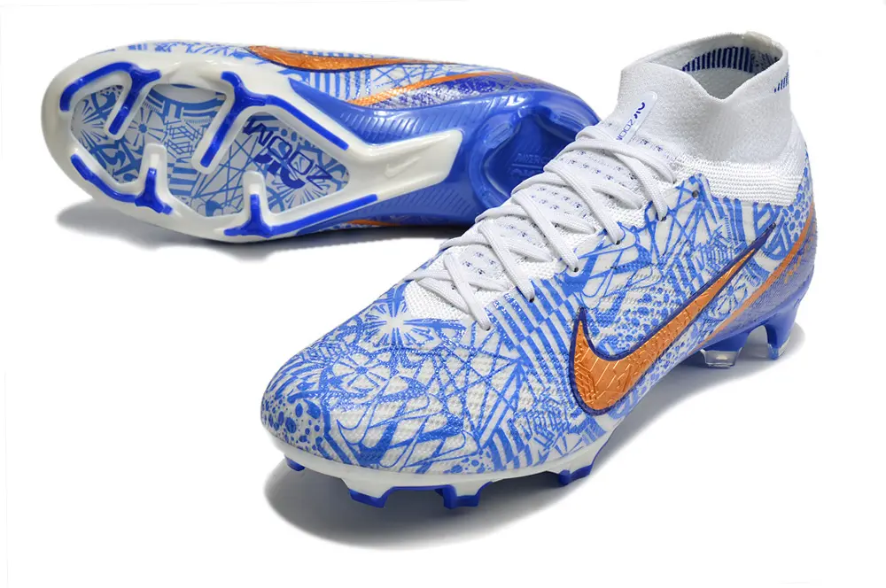 Air Zoom Superfly 9 Elite CR7 Personal Edition - Blanc/Cuivré/Bleu (FG) Bonplancrampons