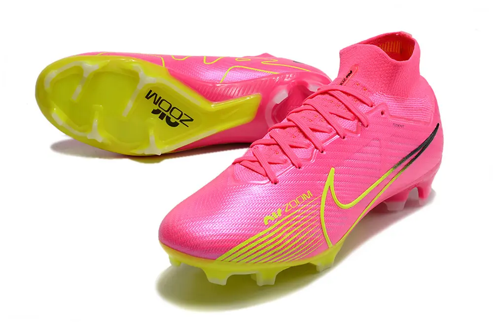 Air Zoom Superfly 9 Elite Luminous Pack Rose/Jaune (FG) Bonplancrampons