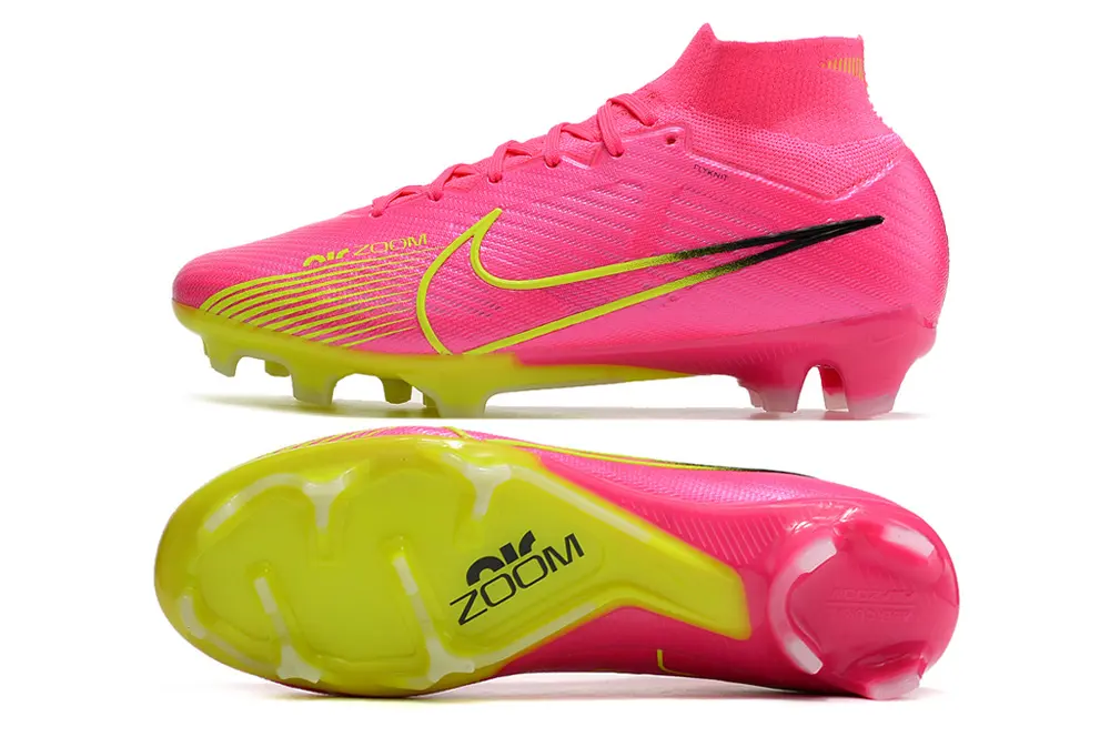 Air Zoom Superfly 9 Elite Luminous Pack Rose/Jaune (FG) Bonplancrampons
