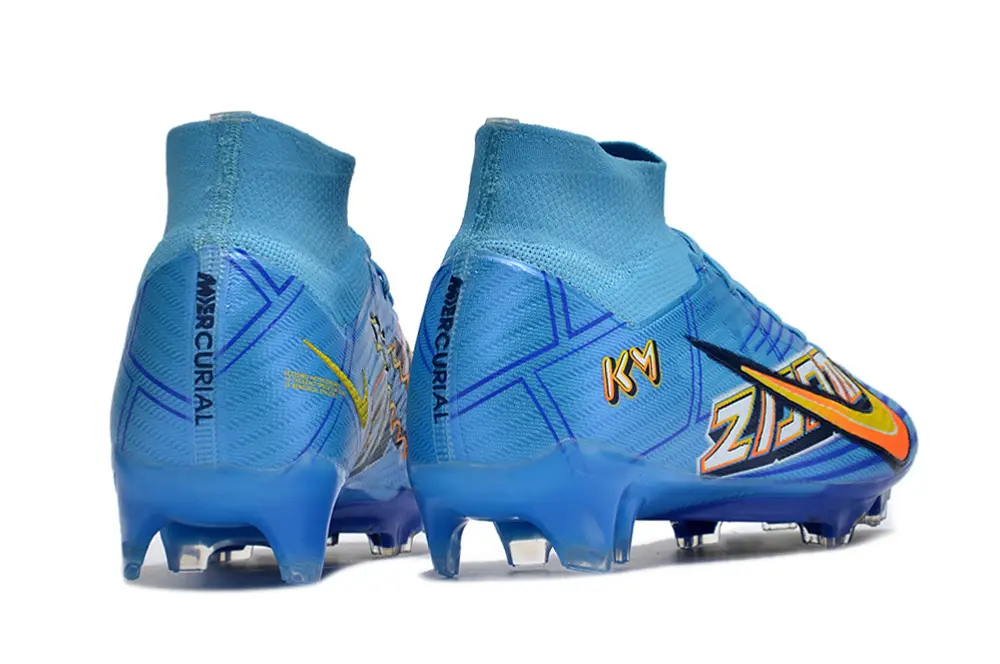 Air Zoom Superfly 9 Elite Mbappé Personal Edition - Bleu/Blanc/Jaune (FG) Bonplancrampons