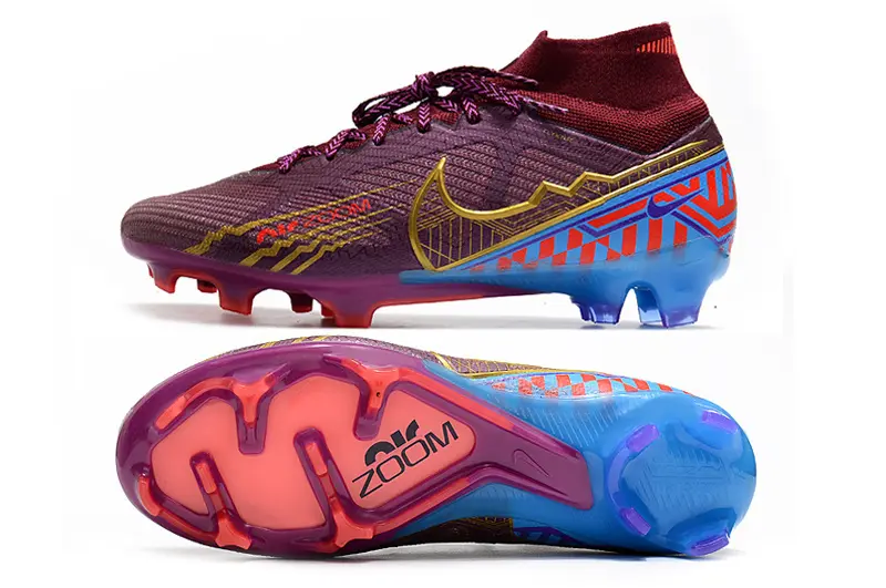 Air Zoom Superfly 9 Elite Mbappé Personal Edition - Bordeaux/Doré (FG) Bonplancrampons