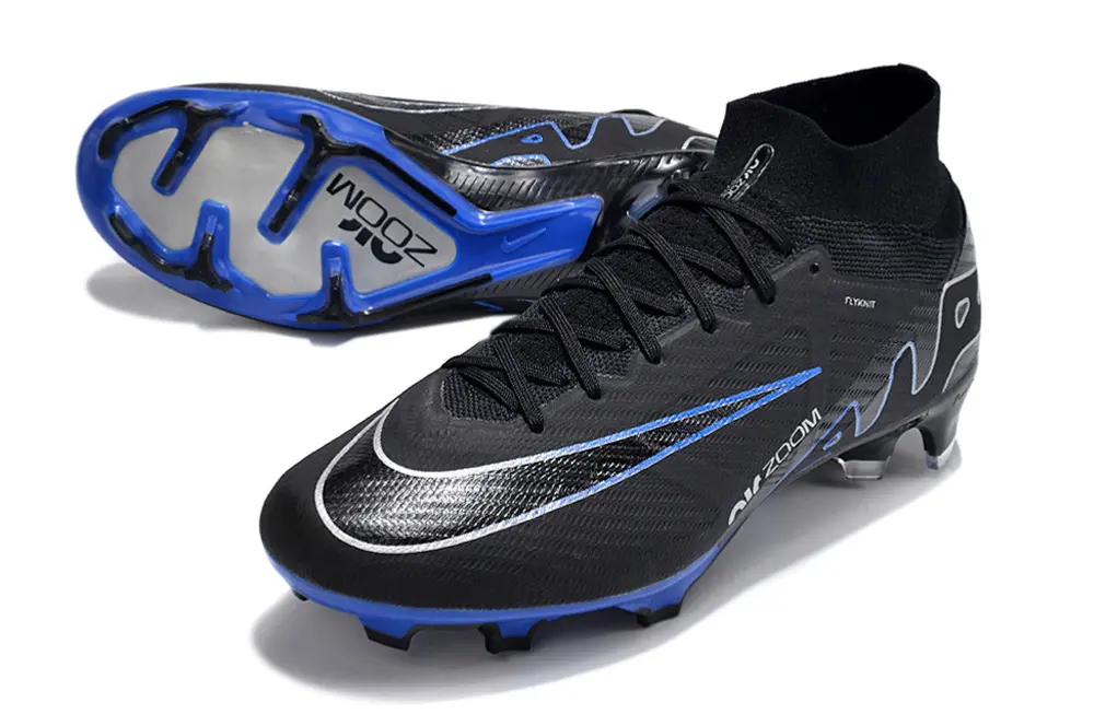 Air Zoom Superfly 9 Elite Shadow - Noir/Chrome/Bleu (FG) Bonplancrampons