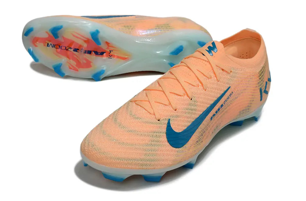 Air Zoom Vapor 16 Elite Mbappé Personal Edition - Melon/Neo Turquoise/Vert (FG) Bonplancrampons