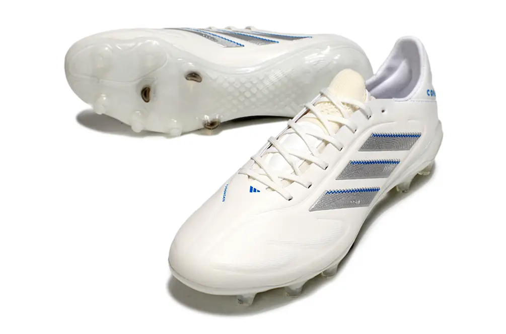 Copa Pure Elite 3 Blanc/Argenté/Bleu (FG) Bonplancrampons