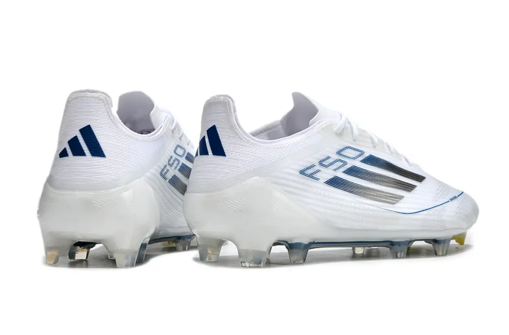 F50 Elite Blanc/Bleu/Argenté (FG) Bonplancrampons