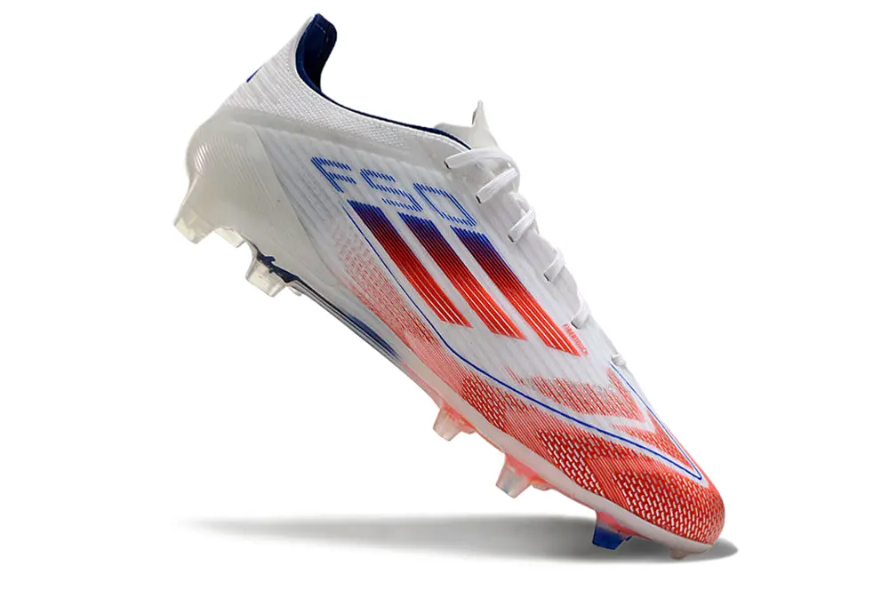 F50 Elite Blanc/Bleu/Rouge (FG) Bonplancrampons
