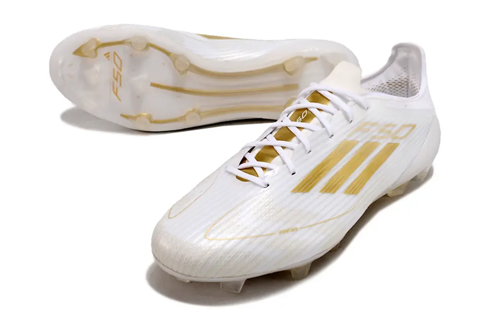 F50 Elite Blanc/Doré (FG) Bonplancrampons