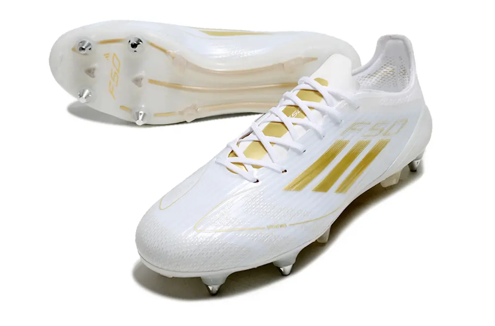 F50 Elite Blanc/Doré (SG) Bonplancrampons