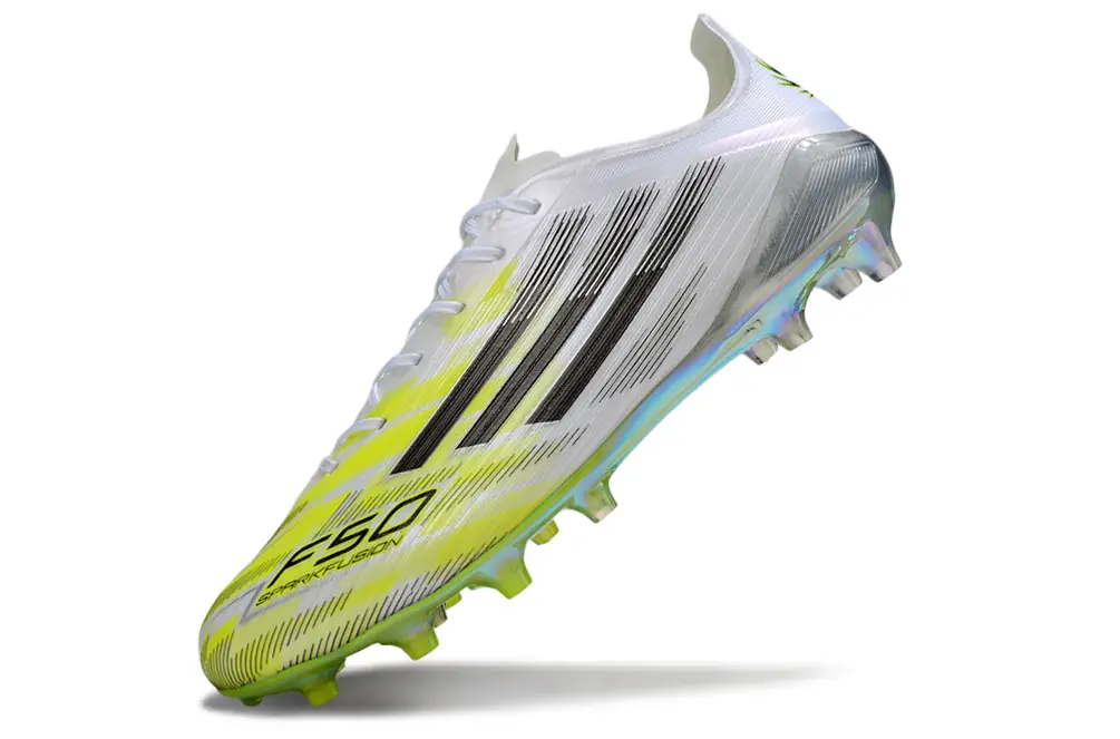 F50 Elite Blanc/Jaune/Noir (FG) Bonplancrampons