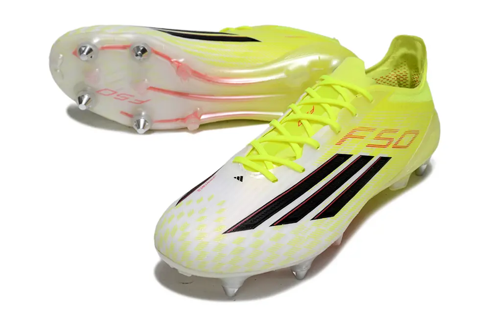 F50 Elite Blanc/Jaune/Noir (SG) Bonplancrampons