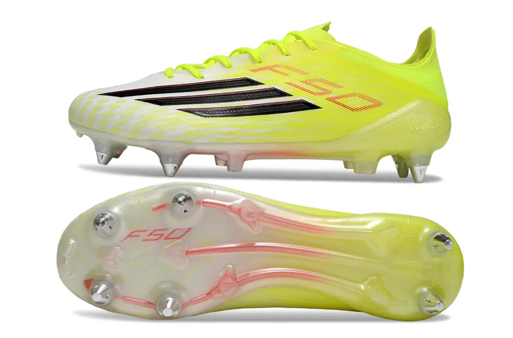 F50 Elite Blanc/Jaune/Noir (SG) Bonplancrampons