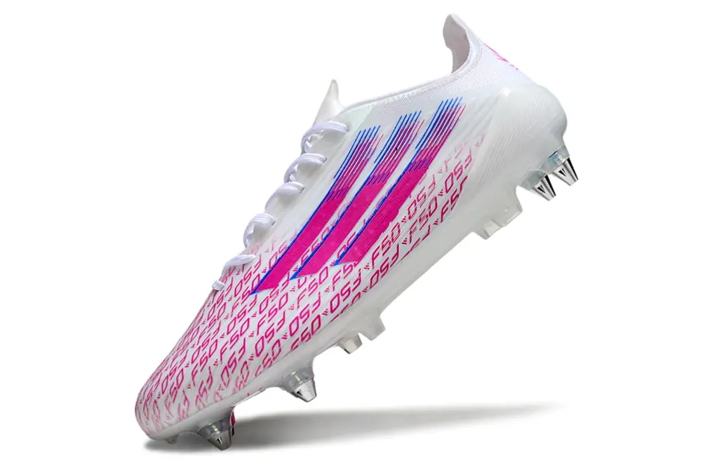 F50 Elite Blanc/Rose (SG) Bonplancrampons