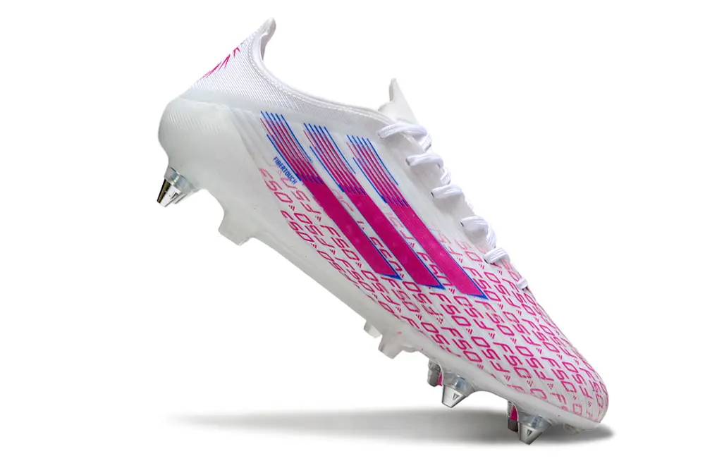 F50 Elite Blanc/Rose (SG) Bonplancrampons