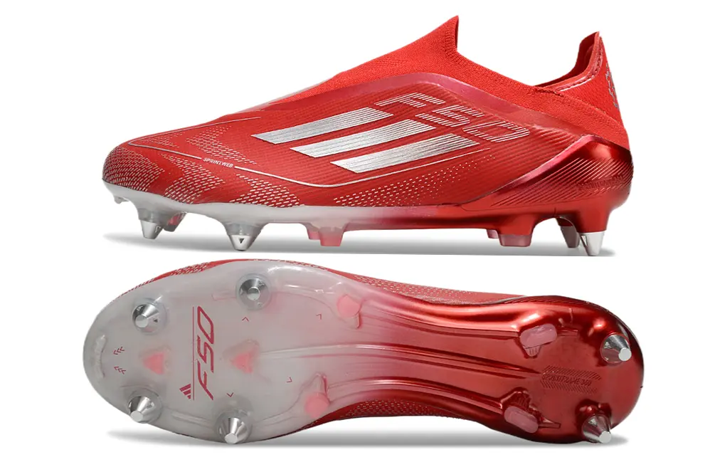 F50 Elite Laceless 25éme Anniversaire Soccer.com Rubis (SG) Bonplancrampons