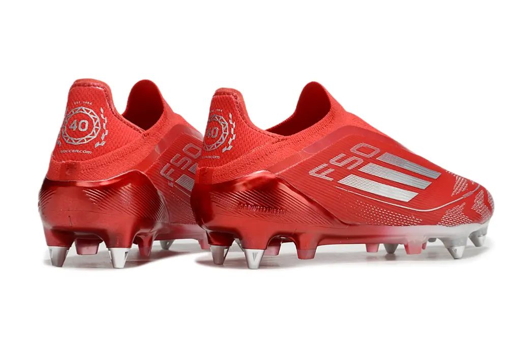 F50 Elite Laceless 25éme Anniversaire Soccer.com Rubis (SG) Bonplancrampons