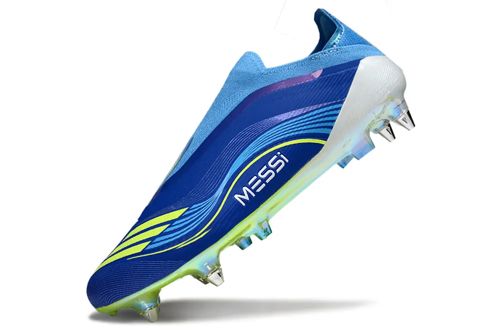 F50 Elite Laceless Bleu/Jaune/Blanc (SG) Bonplancrampons