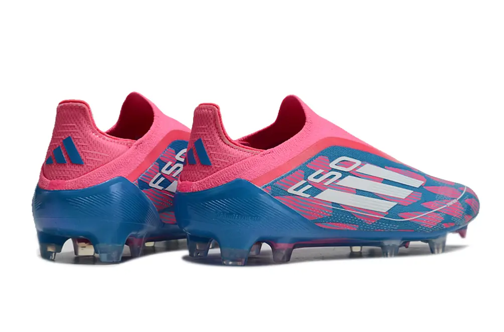 F50 Elite Laceless Bleu/Rose/Blanc (FG) Bonplancrampons