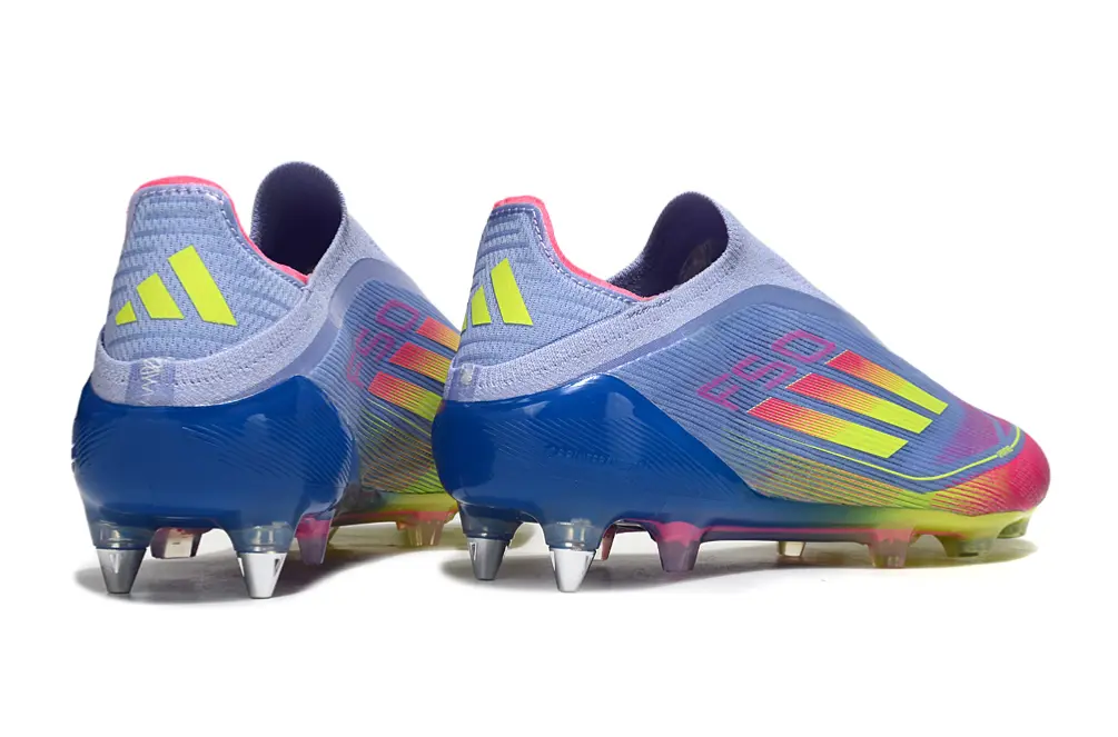 F50 Elite Laceless Bleu/Rose/Jaune (SG) Bonplancrampons