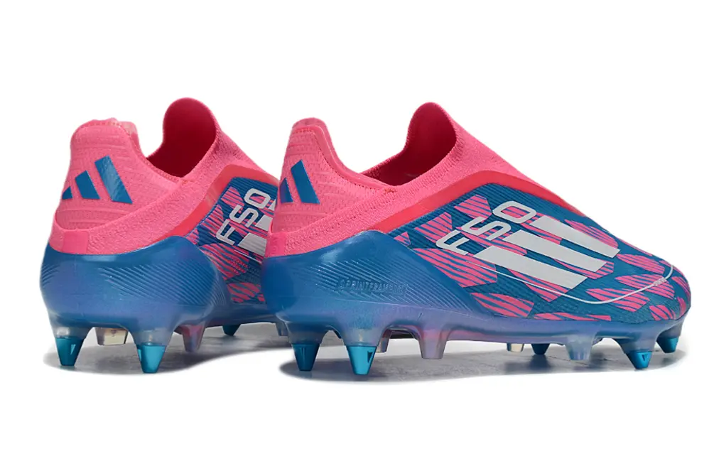 F50 Elite Laceless Bleu/Rose (SG) Bonplancrampons