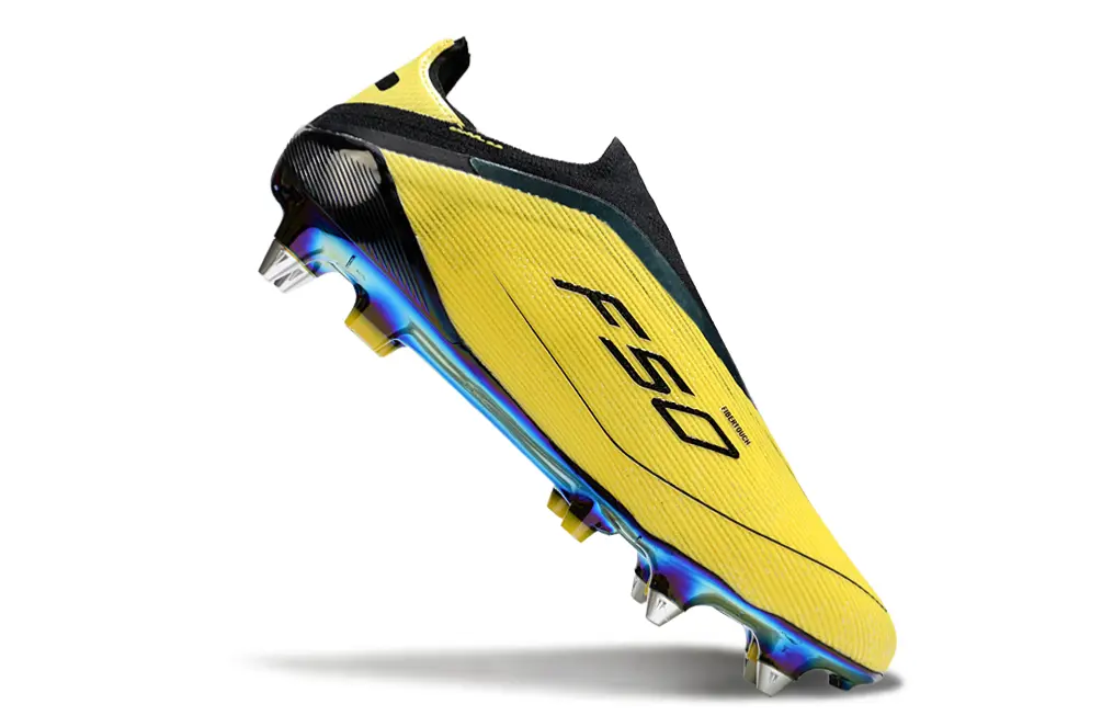 F50 Elite Laceless Jaune/Noir (SG) Bonplancrampons
