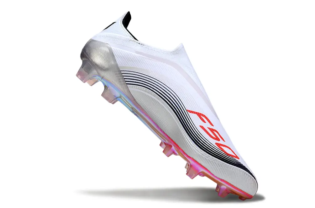 F50 Elite Laceless Messi Blanc/Rouge/Noir (FG) Bonplancrampons