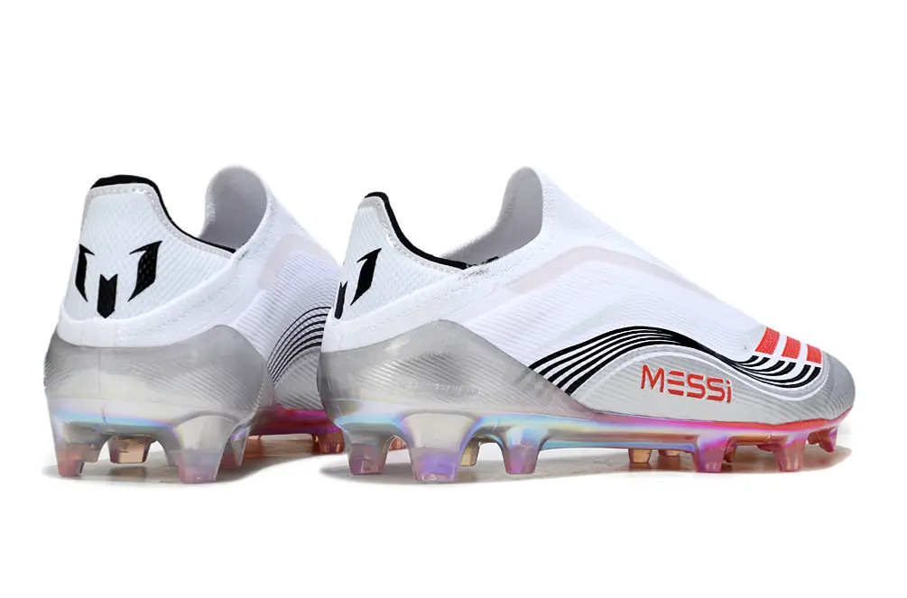 F50 Elite Laceless Messi Blanc/Rouge/Noir (FG) Bonplancrampons