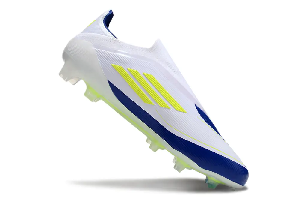 F50 Elite Laceless Messi Bleu/Blanc/Jaune (FG) Bonplancrampons
