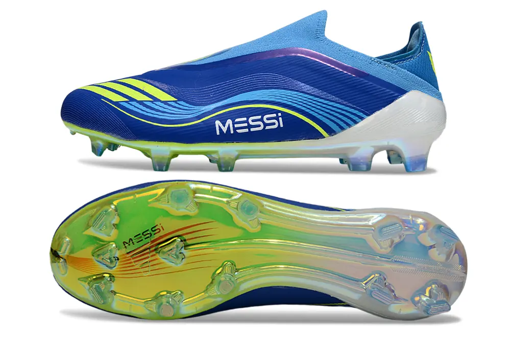 F50 Elite Laceless Messi Bleu/Jaune (FG) Bonplancrampons