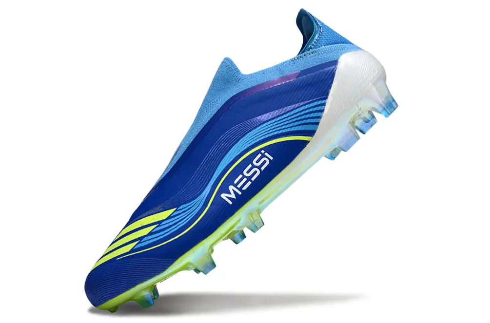 F50 Elite Laceless Messi Bleu/Jaune (FG) Bonplancrampons