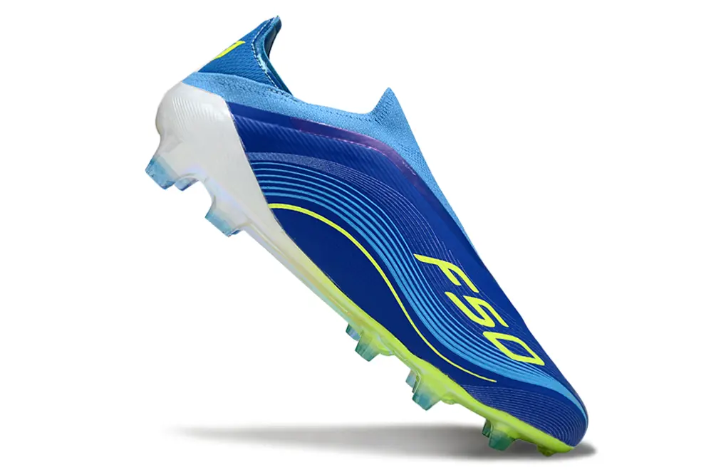 F50 Elite Laceless Messi Bleu/Jaune (FG) Bonplancrampons