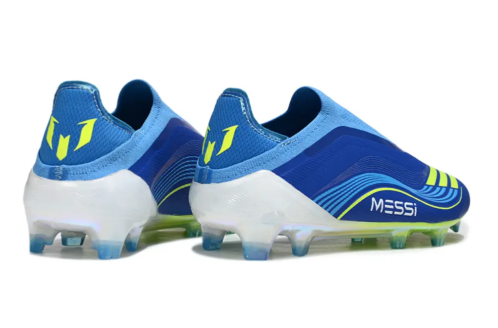 F50 Elite Laceless Messi Bleu/Jaune (FG) Bonplancrampons