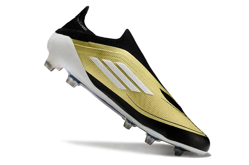 F50 Elite Laceless Messi Doré/Blanc/Noir (FG) Bonplancrampons