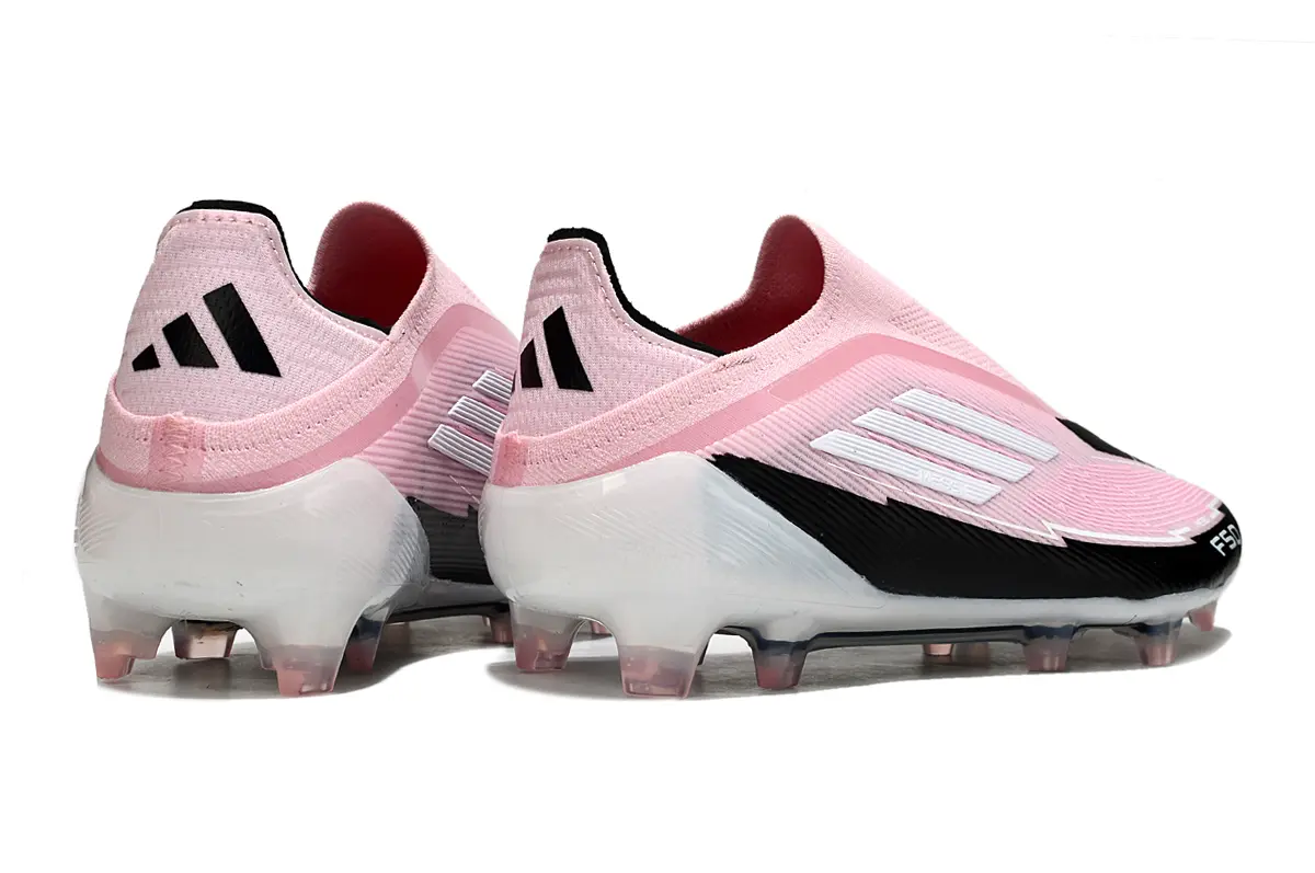 F50 Elite Laceless Messi Rose/Blanc/Noir (FG) Bonplancrampons