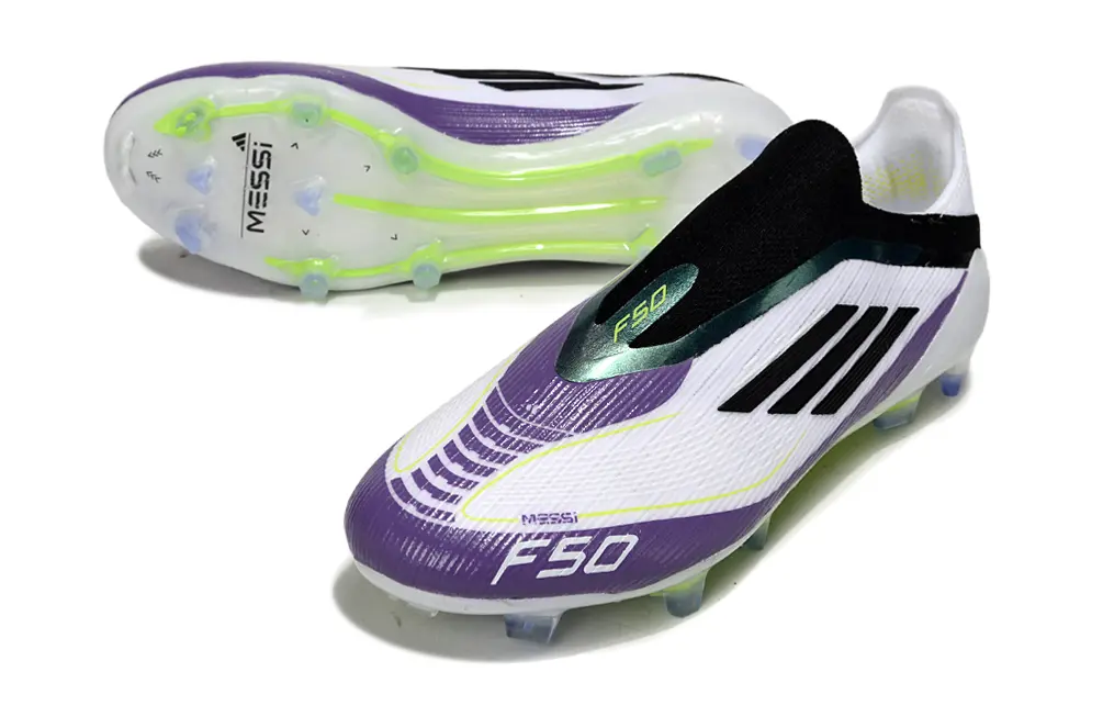 F50 Elite Laceless Messi Violet/Blanc/Noir (FG) Bonplancrampons