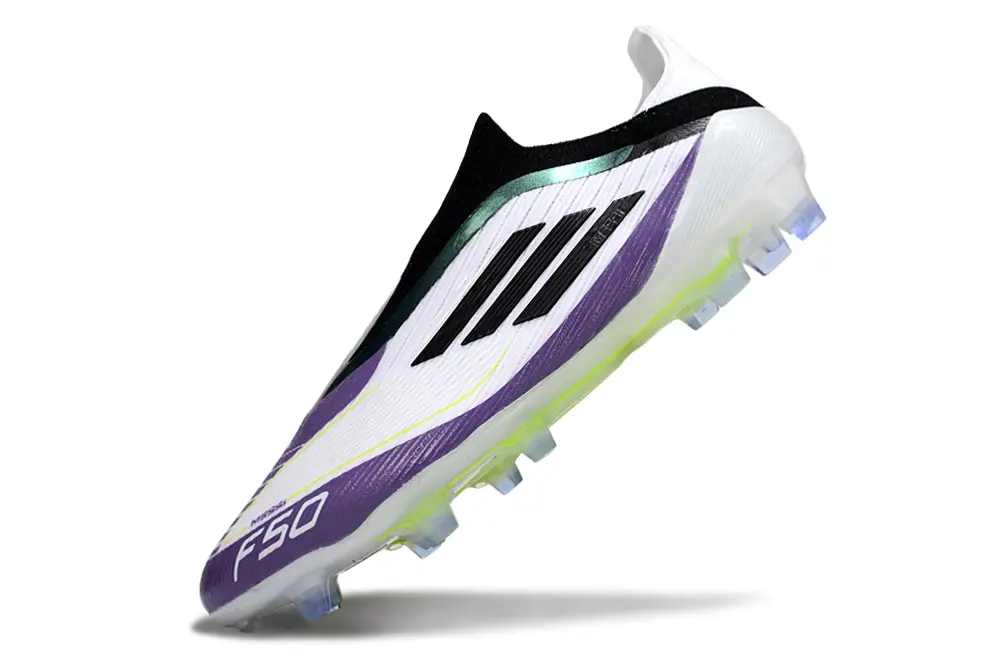 F50 Elite Laceless Messi Violet/Blanc/Noir (FG) Bonplancrampons