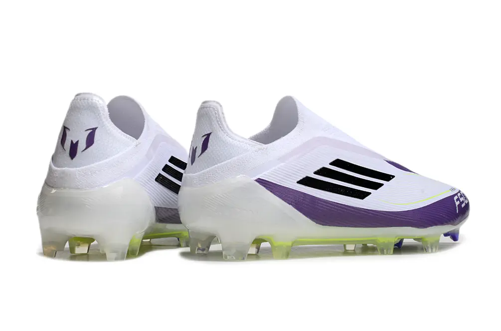 F50 Elite Laceless Messi Violet/Blanc (FG) Bonplancrampons