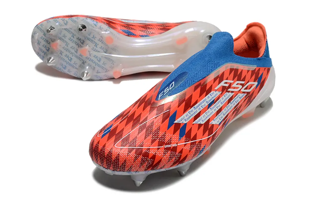F50 Elite Laceless Mia San Mia Rouge/Bleu/Blanc (SG) Bonplancrampons