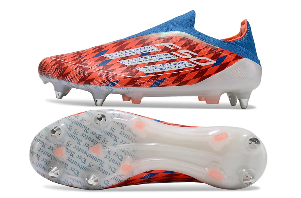 F50 Elite Laceless Mia San Mia Rouge/Bleu/Blanc (SG) Bonplancrampons