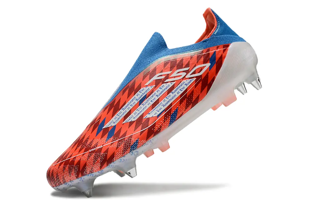 F50 Elite Laceless Mia San Mia Rouge/Bleu/Blanc (SG) Bonplancrampons