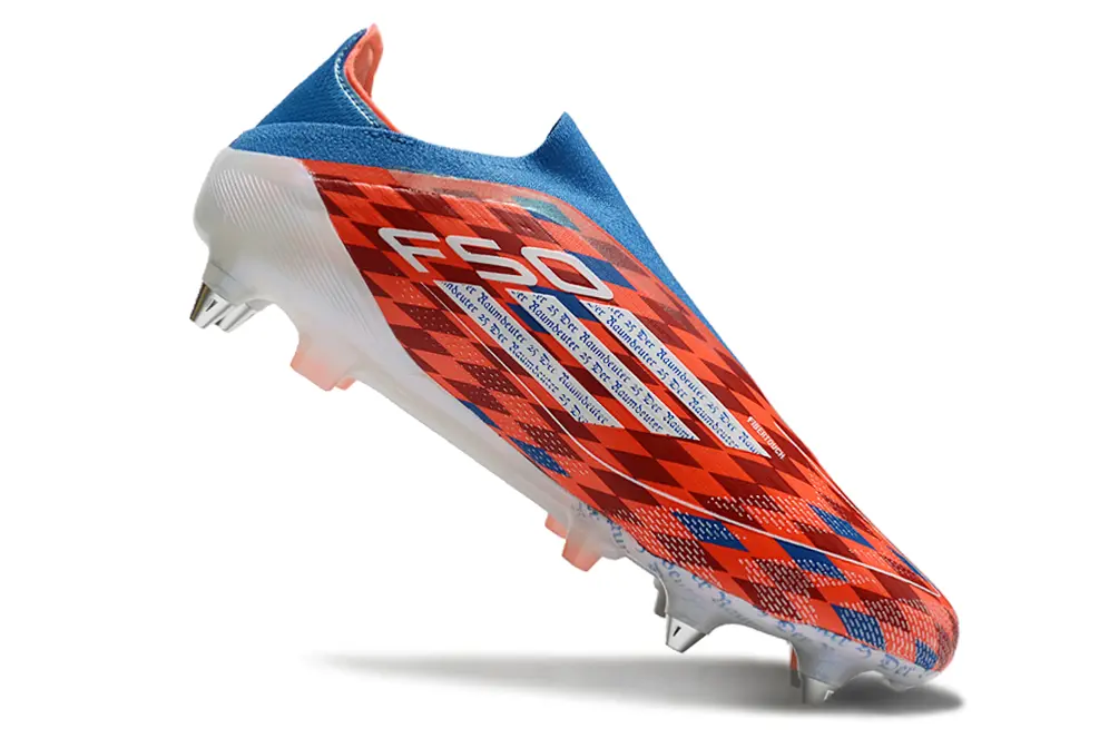 F50 Elite Laceless Mia San Mia Rouge/Bleu/Blanc (SG) Bonplancrampons