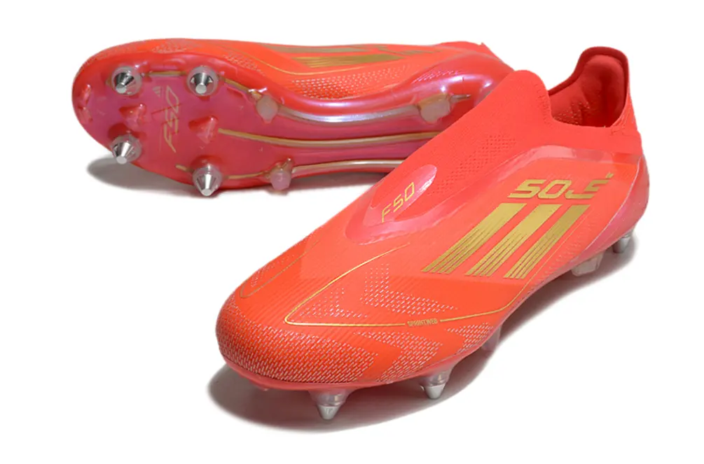 F50 Elite Laceless Mohamed Salah Rouge/Doré (SG) Bonplancrampons