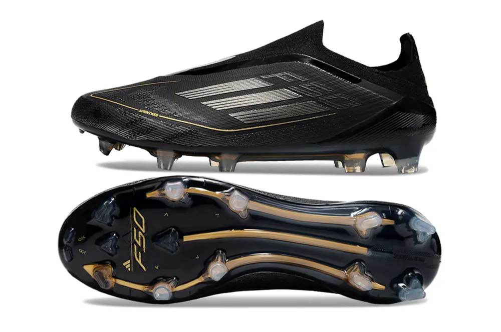 F50 Elite Laceless Noir/Doré (FG) Bonplancrampons