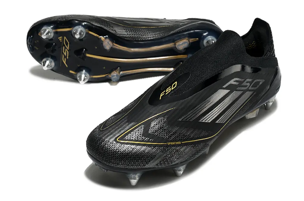 F50 Elite Laceless Noir/Doré (SG) Bonplancrampons
