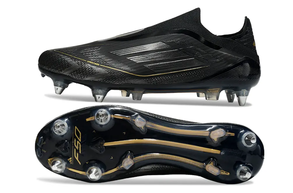F50 Elite Laceless Noir/Doré (SG) Bonplancrampons