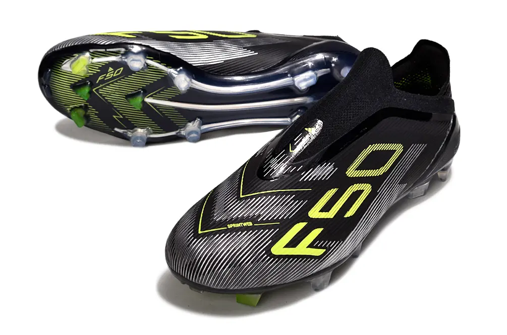 F50 Elite Laceless Noir/Jaune (FG) Bonplancrampons
